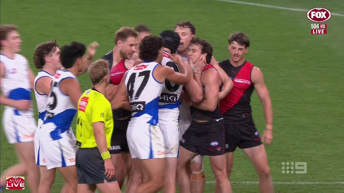 "It's a minimum of two [weeks]." "He should get at least four." The panel weighs in on what Tristan Xerri should get for wiping blood on Andrew McGrath's face. #9AFLSFS | Watch on 9 &amp; 9Now 🖥️
