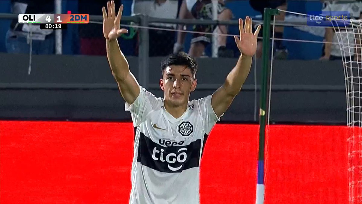 ⚽️¡PARTIDO LIQUIDADO! El cuarto gol de Olimpia ante 2 de Mayo lo convirtió Rubén Lezcano. 📺Tigo Sports+ ▶️Viví el #AperturaAPF2026 por