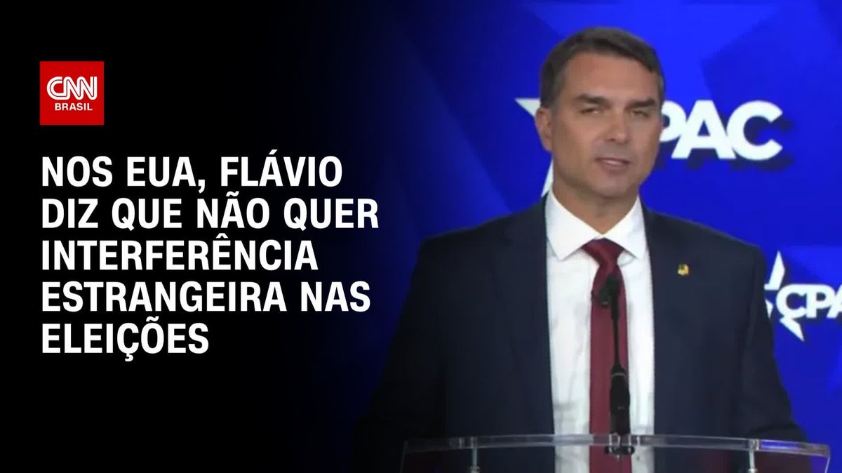 Flávio: Não queremos interferência na eleição do Brasil; assista #CNNPrimeTime