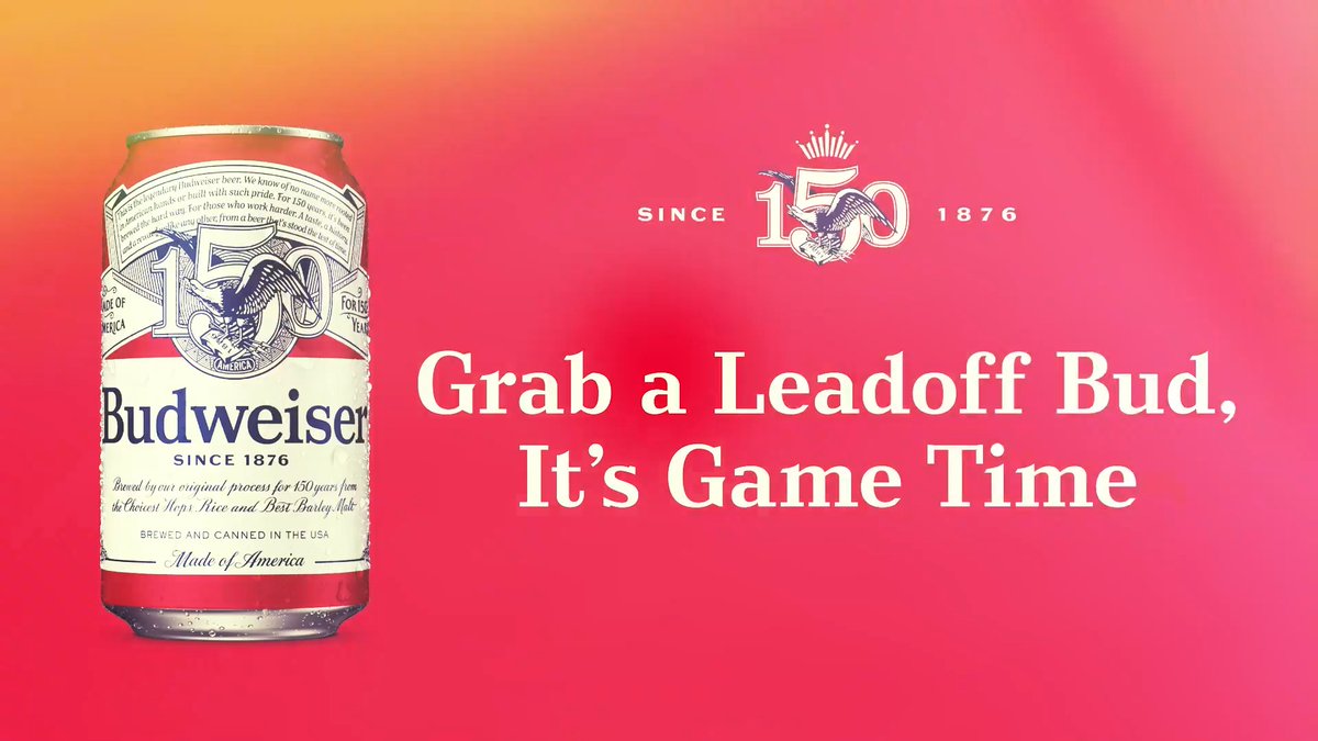 This Bud’s for you. 🍻 Budweiser