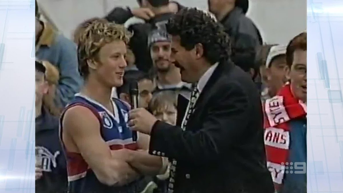 "Where did you find that?" 😳😅 Browny was speechless after Llordo got this old vision out of the vault for WCME 🤝 #9AFLSFS | Watch on 9 & 9Now 🖥️