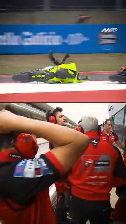 Frustration on display 💢 Here's how Ducati Corse and Pertamina Enduro VR46 Racing Team reacted to Marc Márquez & @fabiodiggia49's clash 💥👀 #USGP 🇺🇸