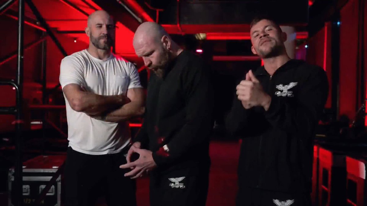 Death Riders (@jonmoxley, Claudio & Daniel Garcia) ask Private Party a simple question: "What's changed?" #AEWCollision is LIVE on TNT & streaming on HBO MAX!
