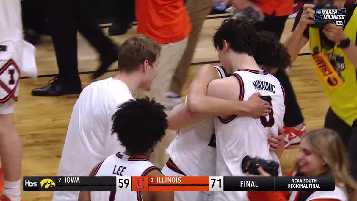 “It’s been 21 years for the Illini, but finally, the road will take them to Indianapolis. Illinois is going to the Final Four!”