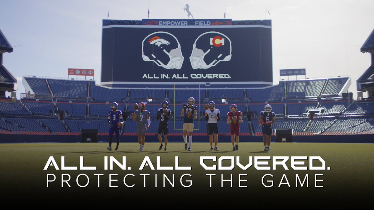 The largest philanthropic investment in the history of the Denver Broncos Foundation. 👏 👀 an in-depth look at the inaugural year of our unprecedented statewide helmet distribution program, ALL IN. ALL COVERED. »