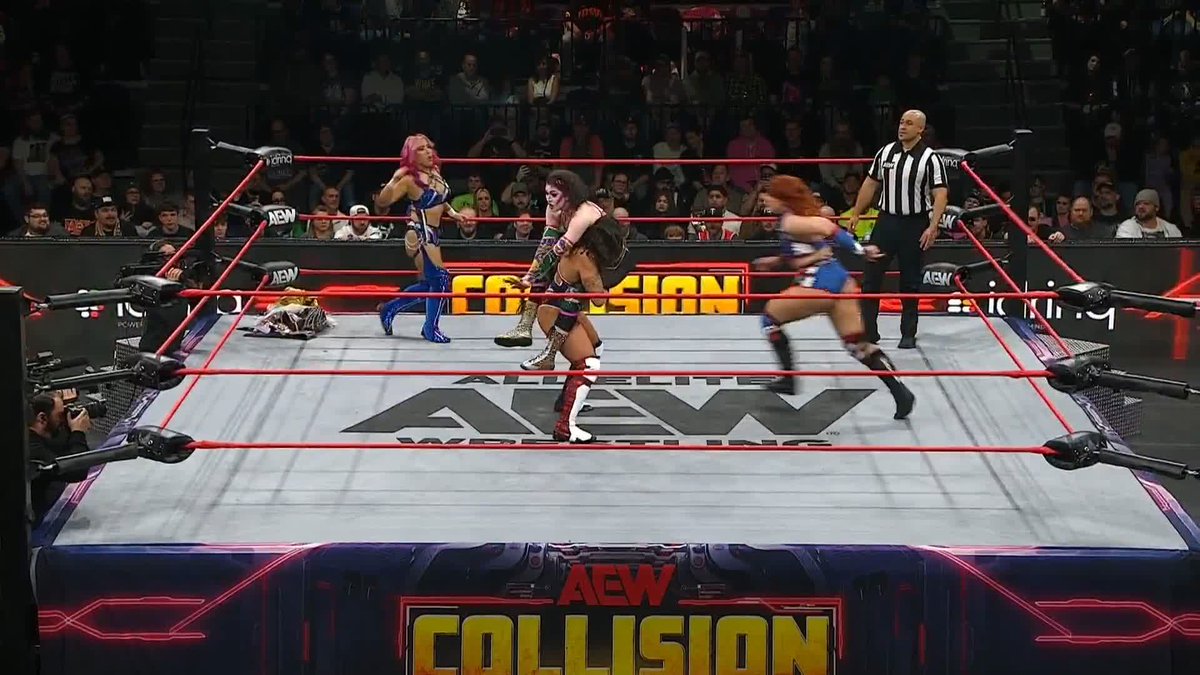 Two Birds, One Stone, ONE TAP! Watch #AEWCollision LIVE on TNT & HBO Max