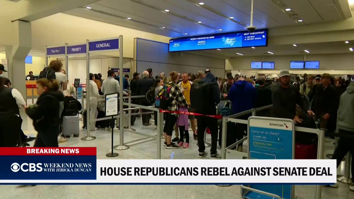TSA officers who have worked without pay for 42 days are expected to see checks again next week after President Trump signed an executive order. CBS News’ Ali Bauman reports.