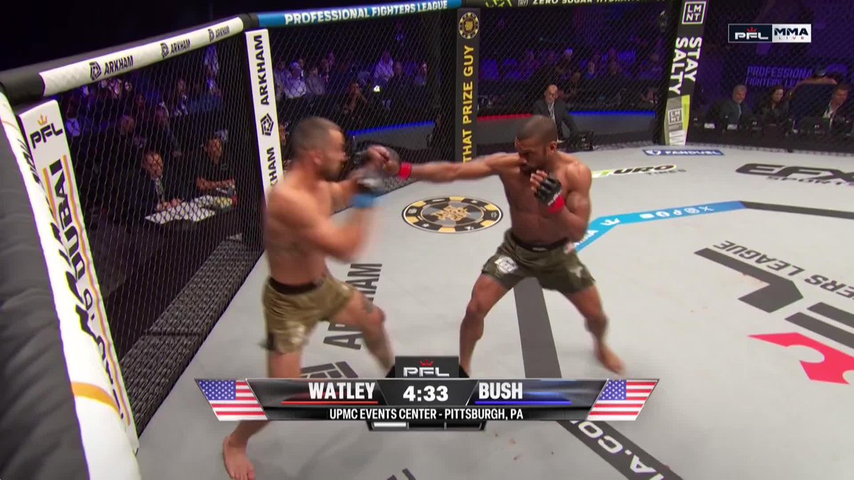 DON'T BLINK 😱 DAKOTA BUSH. FIRST ROUND. UNBELIEVABLE. #PFLPittsburgh | LIVE NOW ON ESPN APP | MAIN CARD 10PM ON ESPN 2 | UPMC Events Center | Pittsburgh, PA