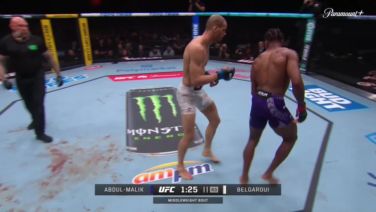 YOUSRI BELGAROUI FINISHES MANSUR ABDUL-MALIK WHAT A PERFORMANCE! #UFCSeattle