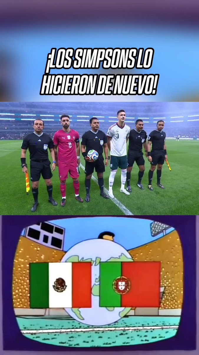 ¡LOS SIMPSONS NUNCA FALLAN! 😎 🇲🇽 México 🆚 Portugal 🇵🇹 Se viene el juego más épico de la historia 🔥