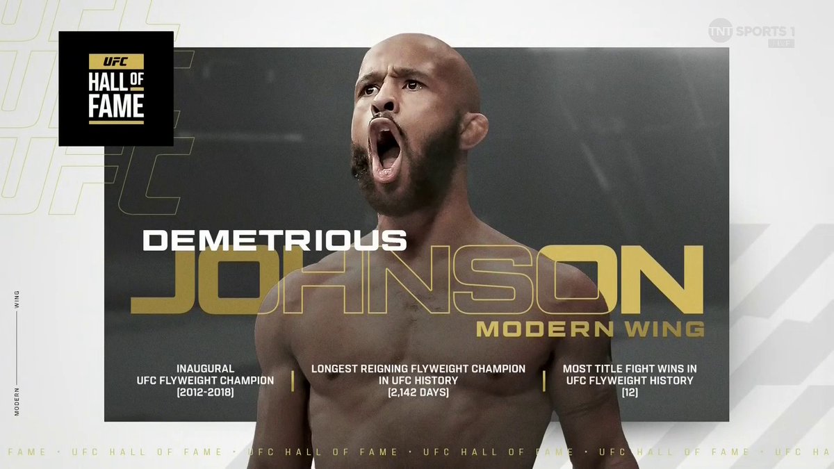 🏆 MIGHTY MOUSE 🏆 Demetrious Johnson is going in the HALL OF FAME! #UFCSeattle | Stream TNT Sports on HBO Max