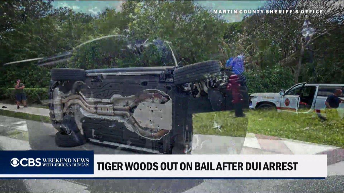 Golf legend Tiger Woods was charged with driving under the influence after a vehicle crash in Florida on Friday, prompting new questions about what comes next for his career. CBS News' Nicole Valdes reports.