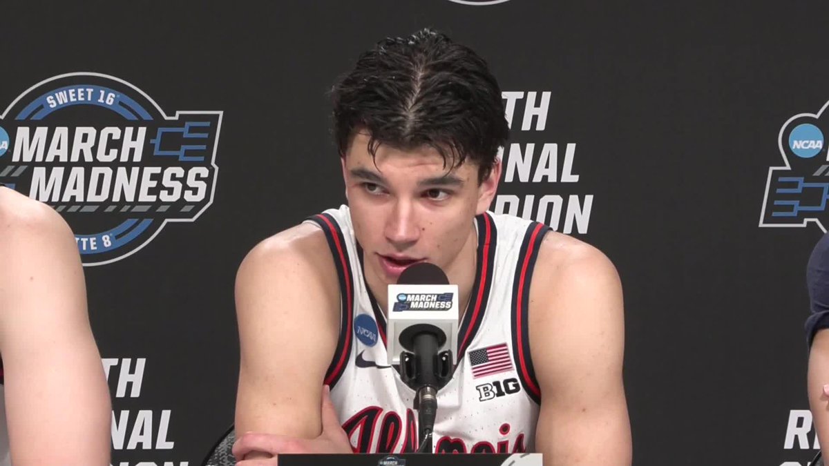 "I don't want anybody to think this is it...we're coming to win two more games." Andrej Stojakovic says the Illini are coming for more than just the Final Four. 🔥