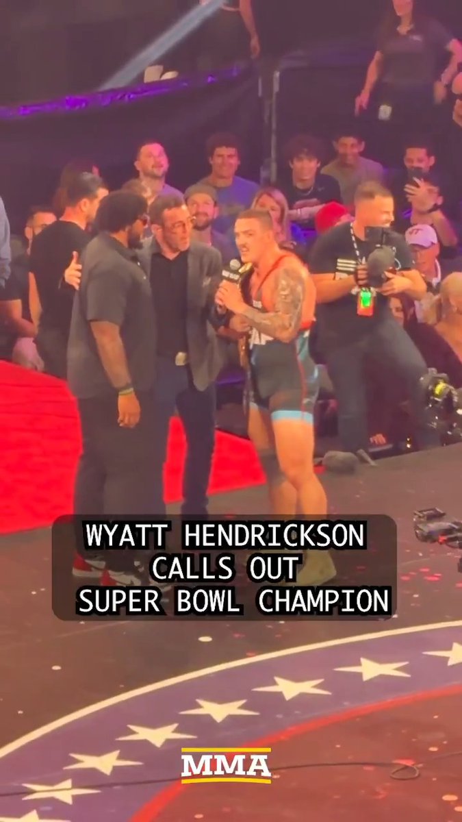 RAF heavyweight champion Wyatt Hendrickson calls out Super Bowl champion Tristan Wirfs at RAF 07 🏈🤼‍♂️