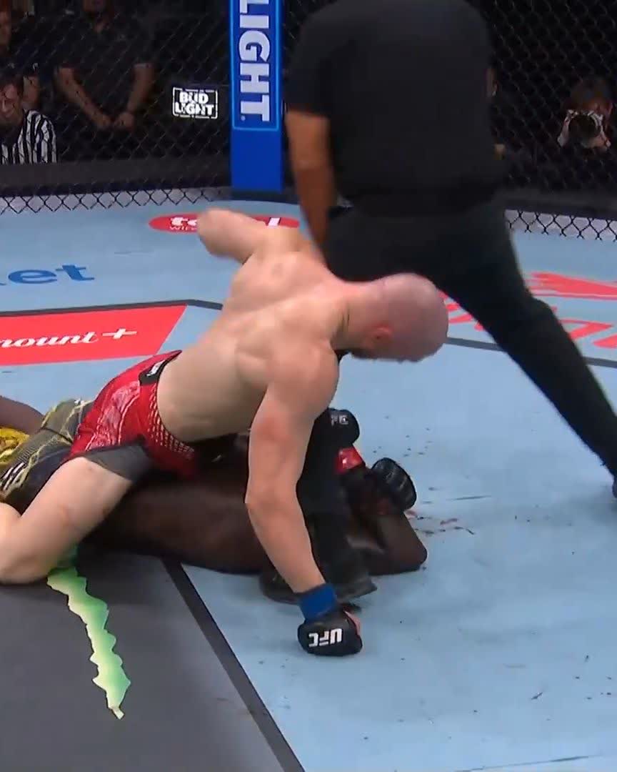 HIS OWN ROCKY STORY 🤩 Joe Pyfer earns the Round 2 TKO for a massive win at middleweight! [ #UFCSeattle | LIVE on @ParamountPlus ]