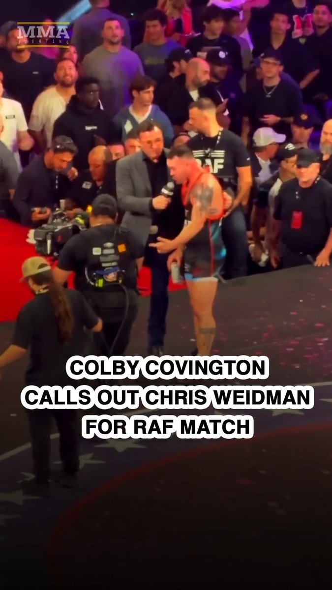 Colby Covington calls out Chris Weidman after his win over Dillon Danis at RAF 07: "Let's find out who the real American is!" 🎥: @mikeHeck_JR)