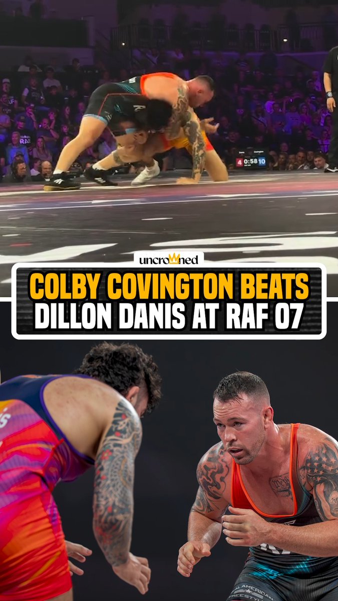 Dillon Danis wasn't happy with the decision, but Covington got his hand raised 🤼♂️ #RAF07 (via @rafwrestlingusa)
