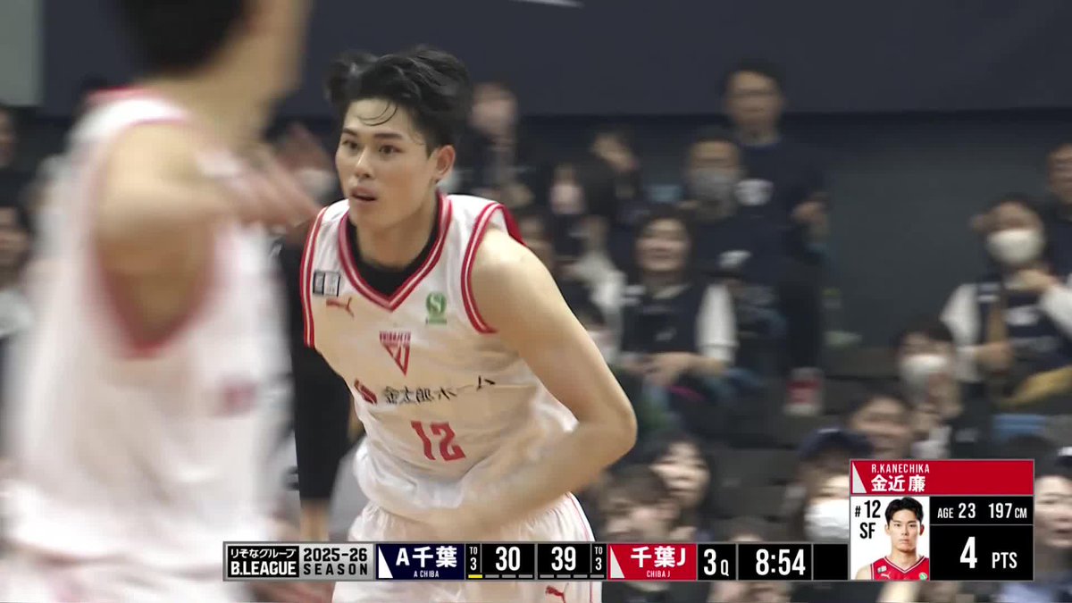 りそなグループ B.LEAGUE 2025-26 B1リーグ戦 第27節 GAME2 vs. A千葉 3Q 金近がチームを勢いづけるボースハンドダンク🔥🔥🔥 LIVE配信は▼ #千葉ジェッツ