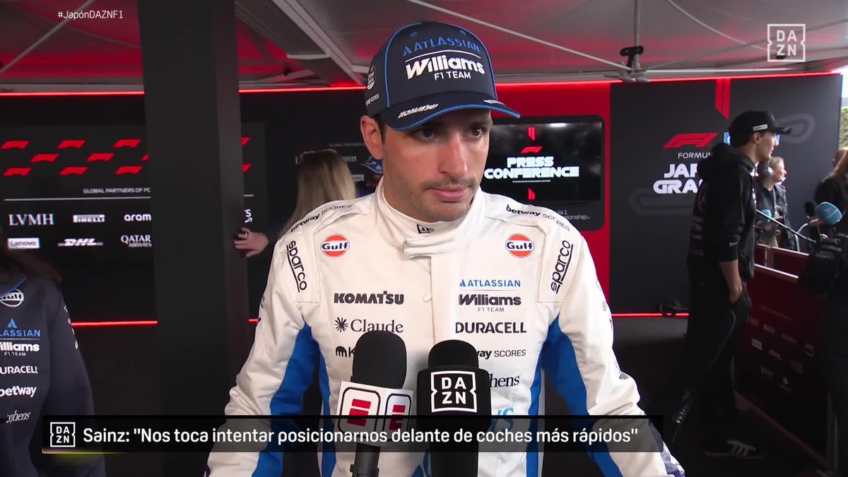 🗣️ Carlos Sainz: "Estoy contento en cuanto a ritmo, he tenido un buen feeling con el coche" #JaponDAZNF1 🇯🇵