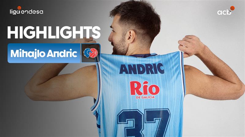 El último cuarto de Mihajlo Andric fue 𝙙𝙚𝙨𝙘𝙤𝙢𝙪𝙣𝙖𝙡 💥 ¡1⃣5⃣ puntos y 1⃣7⃣ de valoración claves para darle la victoria a Río Río Breogán ante BAXI Kids&Us Manresa! El bigote se va a poner de moda en Lugo 👨 | #LigaEndesa