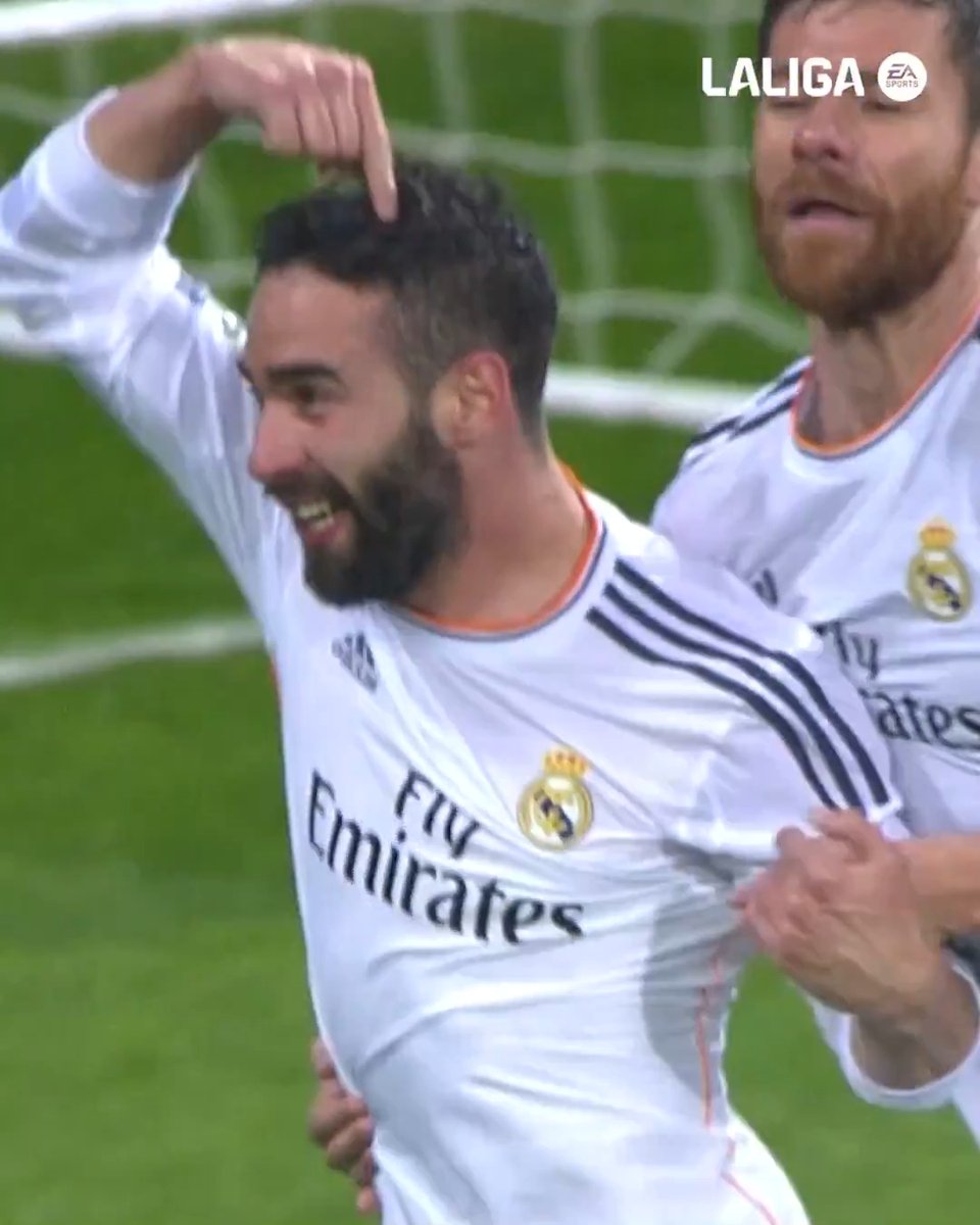 Un día especial. 🤍 ¡12 años del primer gol de Dani Carvajal Ramos en #LALIGAEASPORTS! TalDíaComoHoy | Real Madrid C.F.