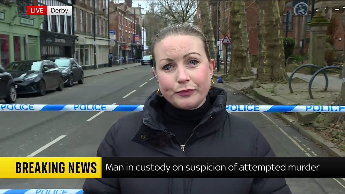BREAKING: A man has been arrested on suspicion of attempted murder after "multiple pedestrians" were struck by a car in Derby city centre. Sky's Katie Barnfield has the latest on this story. Read more: 📺 Sky 501, Virgin 602, Freeview 233 and YouTube