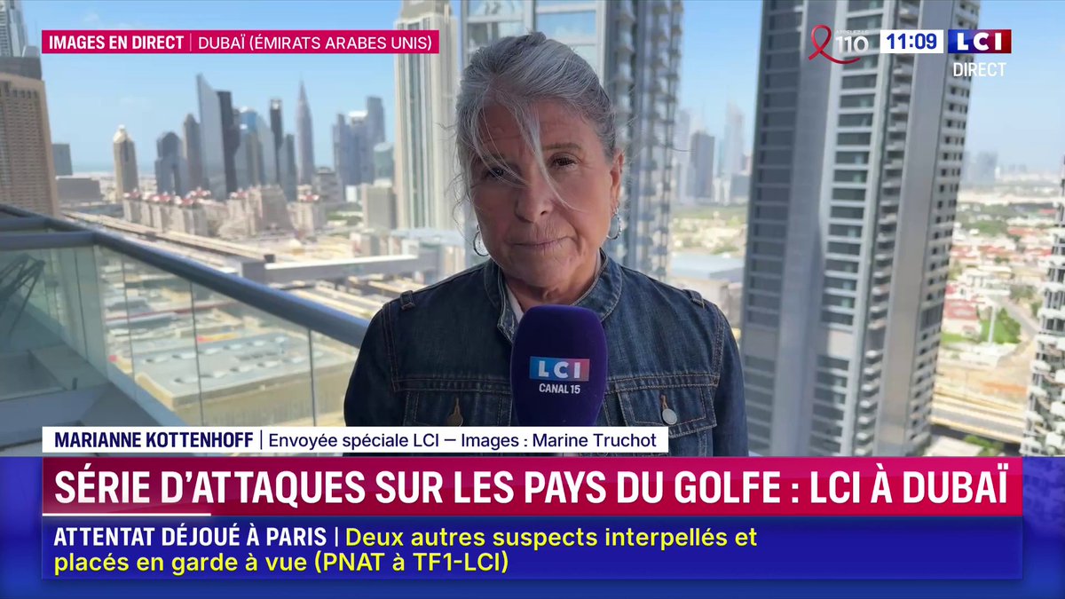 🔴Nouvelles attaques contre les pays du Golfe Le Koweït et les Emirats arabes unis ont à nouveau été visés dimanche par des missiles et des drones iraniens, selon les autorités ▶️Les dernières informations avec Marianne Kottenhoff et Marine Truchot en direct de Dubaï sur LCI