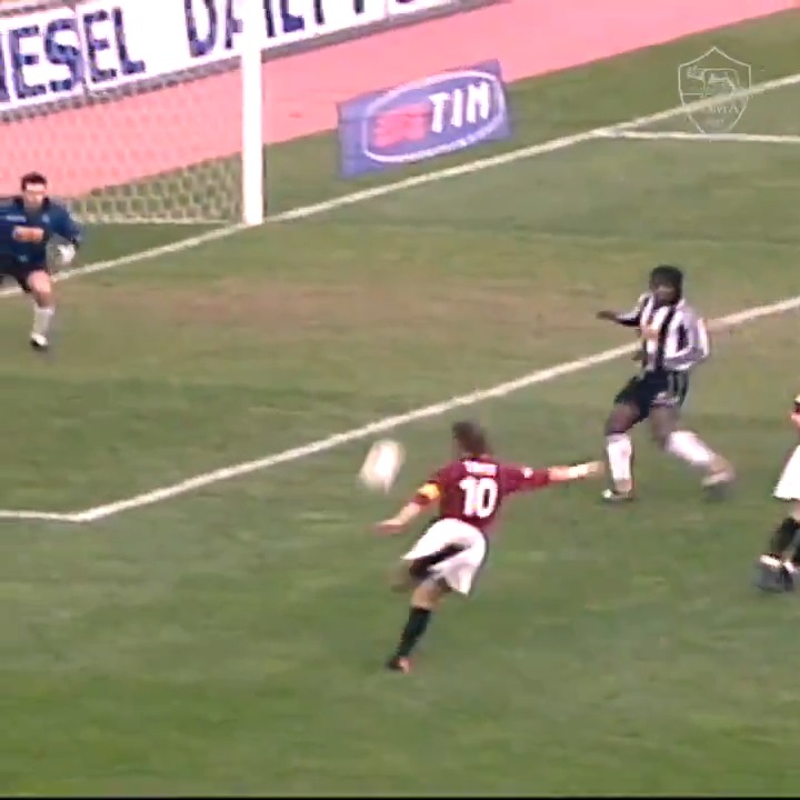 Francesco Totti assisting Francesco Totti. This is brilliant!