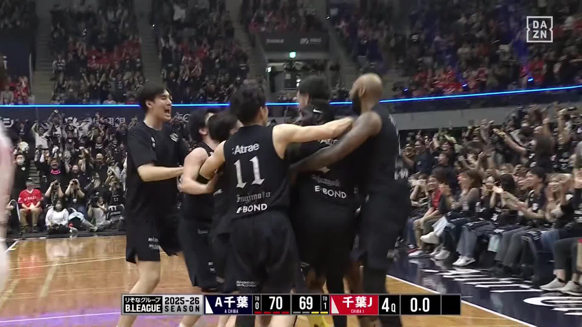 残り2分の激闘💥 試合をひっくり返されながらも エヴァンスルークのブザービーターで劇的勝利⭐️ 🏆B1第27節 🆚A千葉×千葉J 📺#DAZN 見逃し配信 #Bリーグ #だったらDAZN #りそなグループ ALTIRI CHIBA / アルティーリ千葉【公式】