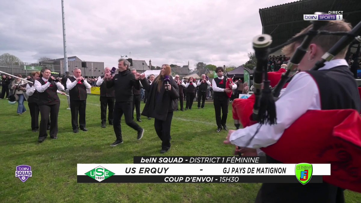 ⚽️ #beINSQUAD 💃 vanessa Le Moigne 🇫🇷🇩🇿 et Omar da Fonseca s'essaient à la danse bretonne !