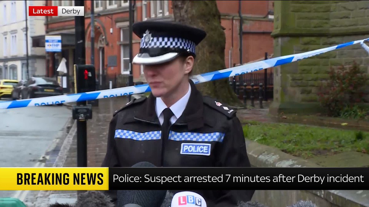 'Words cannot change the devastating events of last night.' Chief Superintendent Emma Aldred gives an update on the arrest of a 36-year-old man on suspicion of attempted murder, after "multiple pedestrians" were struck by a car in Derby city centre