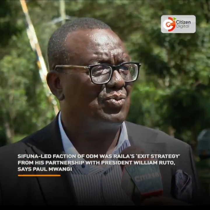 Sifuna-led faction of ODM was Raila's ‘exit strategy’ from his partnership with President William Ruto, says Paul Mwangi