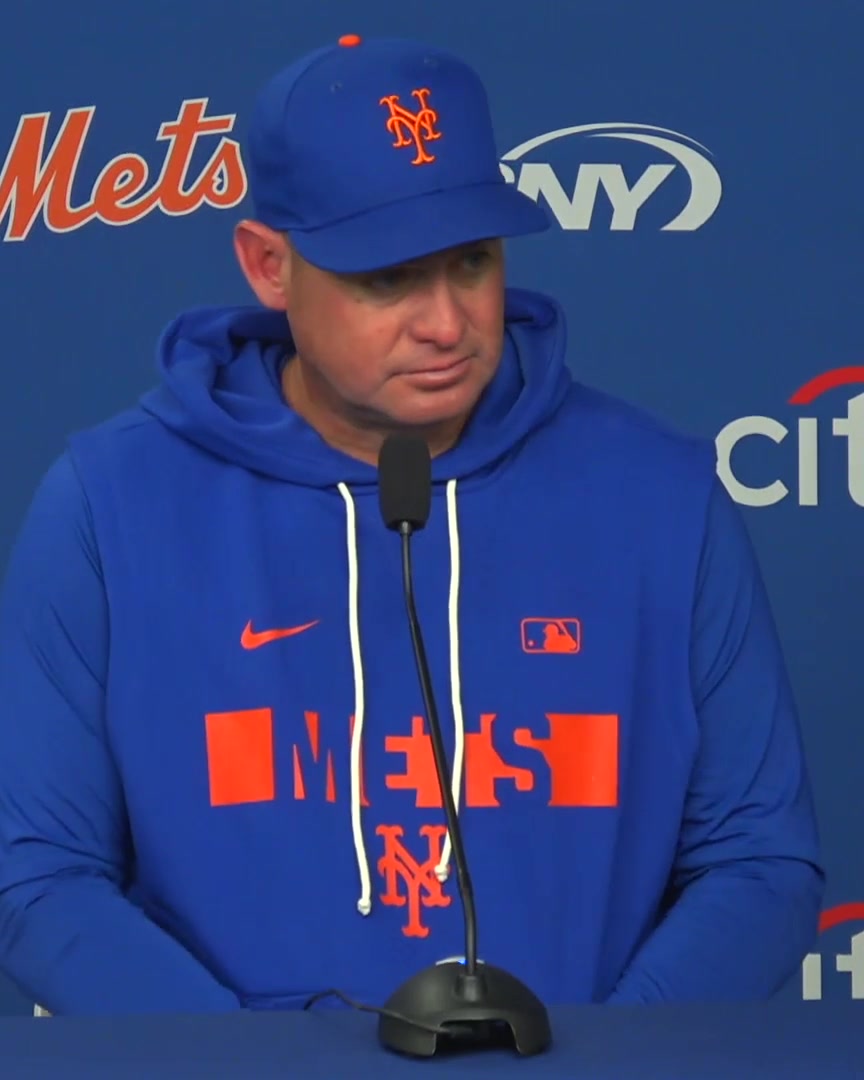 Carlos Mendoza says that there's a "good chance" that when Luis Robert Jr. is off and the Mets are facing a right-hander, Carson Benge will play center field and Brett Baty will play right field