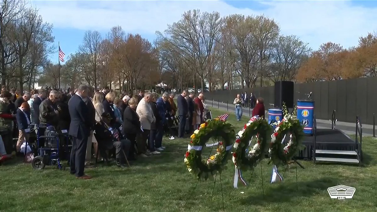 Today, a remembrance ceremony was held for National Vietnam War Veterans Day.