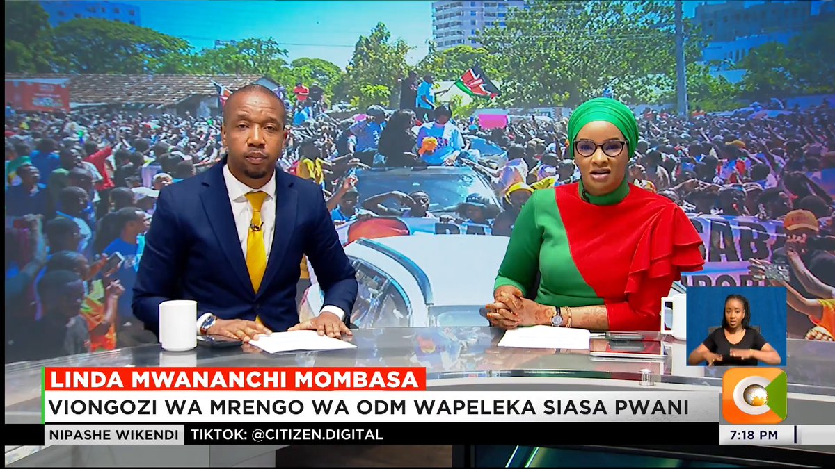 Linda Mwananchi Mombasa: Viongozi wa mrengo wa ODM wapeleka siasa Pwani Wameendelea kuikosoa serikali na wenzao ODM Sifuna: Siwezi kuwa katibu chini ya Oburu Oginga #CitizenNipashe