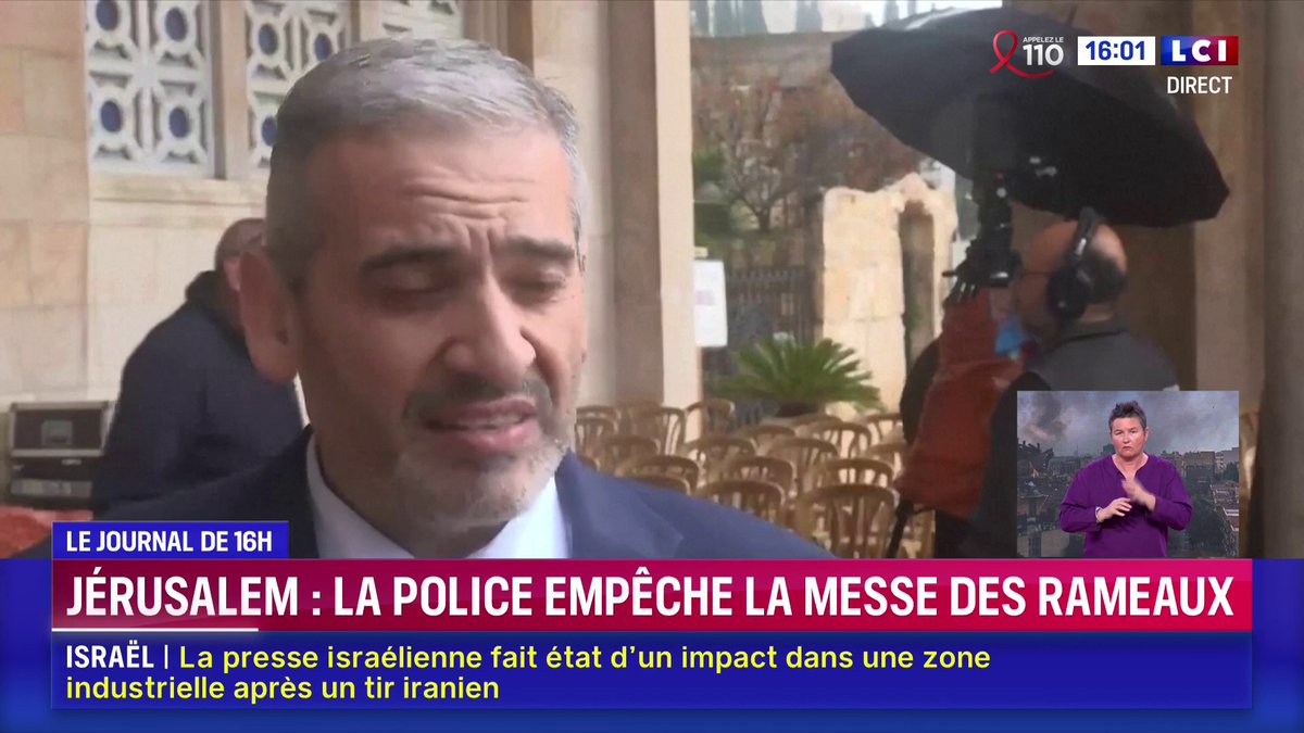 🔴✝️ ALERTE INFO La police israélienne empêche la messe du dimanche des Rameaux au Saint-Sépulcre.