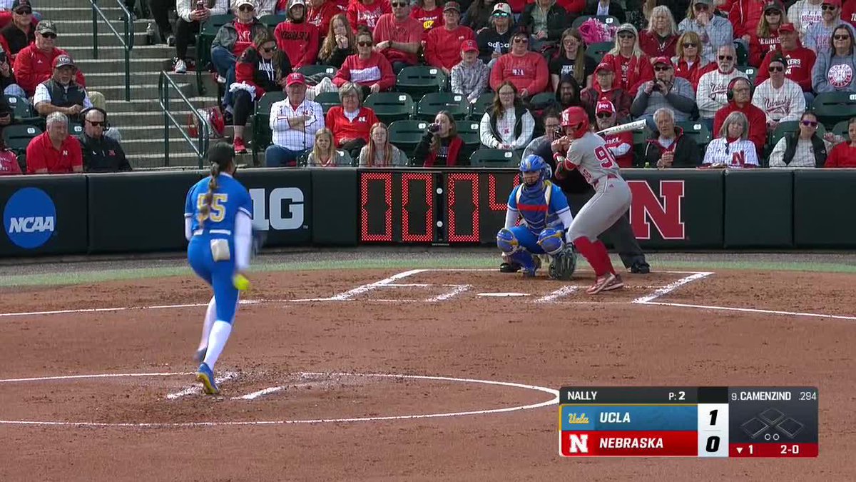 Jordy Frahm ties it up 😮‍💨 #NCAASoftball x 🎥 B1G+ / Nebraska Softball