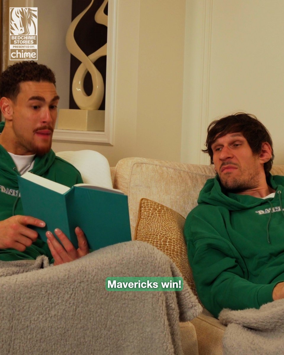 Boban &amp; Dwight reading us a bedtime story wasn’t on the bingo card… but we’re glad it happened 📖 This is BedChime Stories presented by Chime. #MFFL