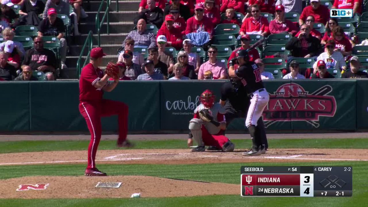 HUSKER HISTORY! 🌽 Dylan Carey now has the most doubles all-time in Husker baseball history.