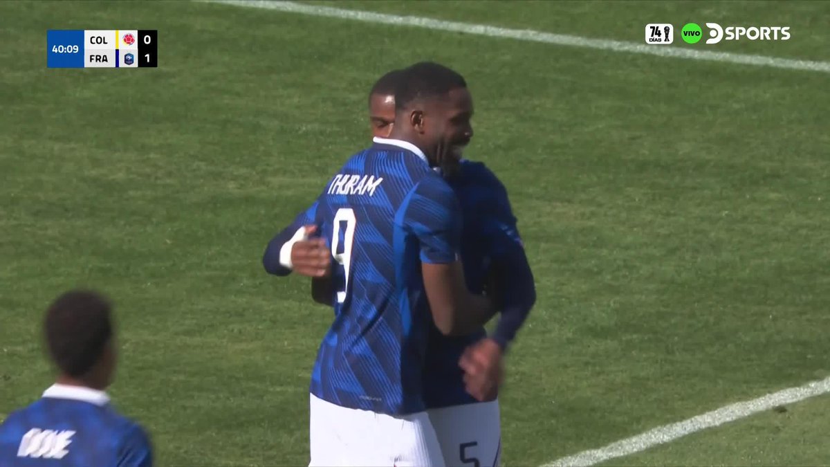 ⚠️🇫🇷🇨🇴 LOS SUPLENTES DE FRANCIA YA LE GANAN 2-0 A COLOMBIA EN EL 1T.
