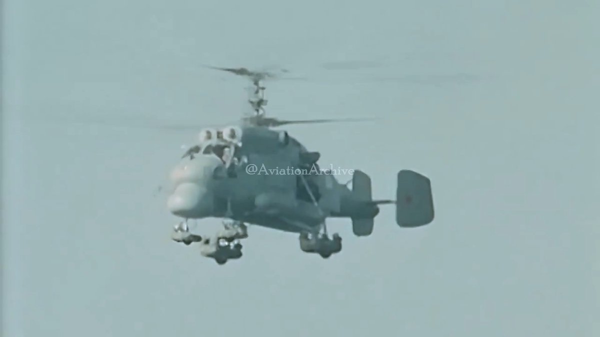 Cold War fun. Interesting footage from March of 1972 where the Soviet helicopter carrier Leningrad refueled at sea in the Med and the USS Springfield got caught looking so they sent a Ka-25 Hormone to shadow them. Watching us watching them watch us or something like that.. 🫡