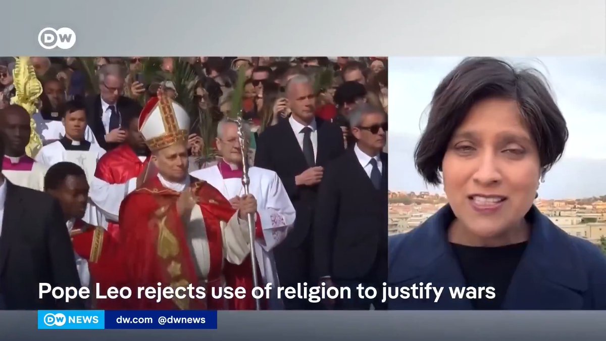 Massive challenge to the White House. An American Pope representing over a billion Catholics is openly defying Trump's disastrous war on Iran. He is demanding an immediate ceasefire and calling the US military airstrikes indiscriminate and demanding they be banned.