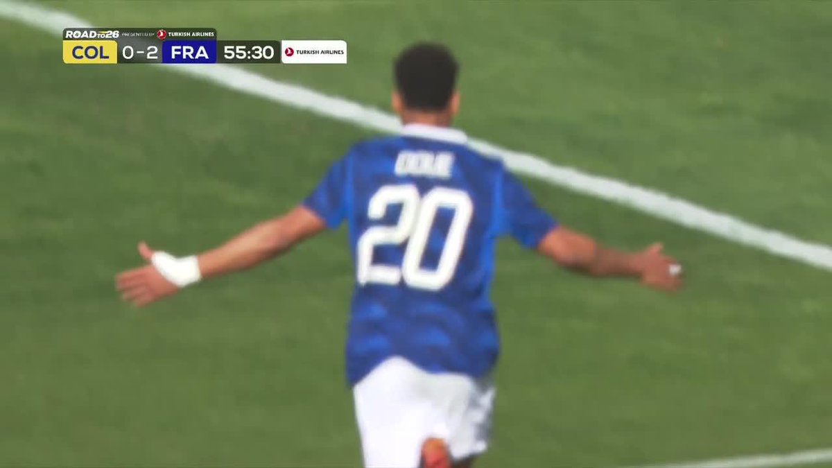 Doue scores again and France's B team is cooking Colombia's A team 😳