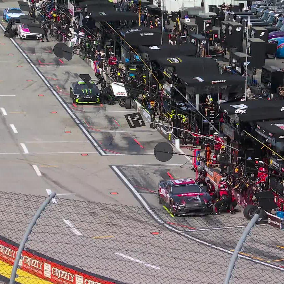 Pit road can be perilous at Martinsville Speedway.