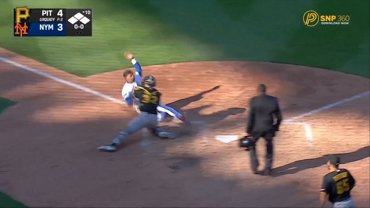 The Pittsburgh Pirates execute a perfect relay to cut down the tying run at the plate in extra innings 🤯