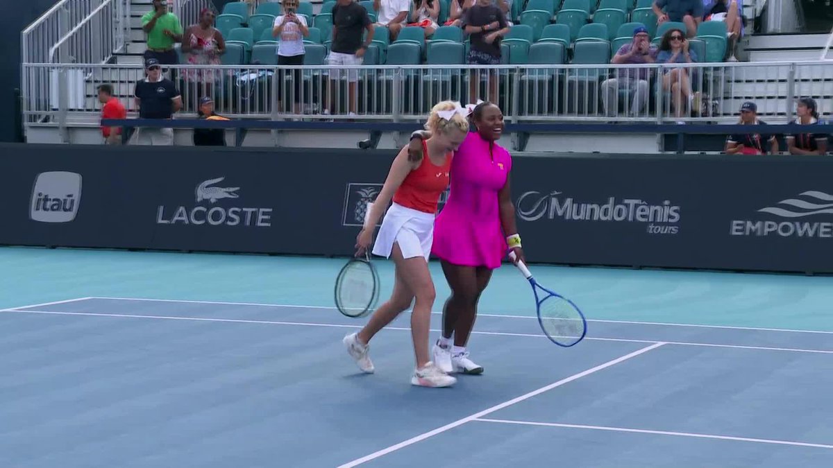 Shining bright in Miami ☀️ Katerina Siniakova & Taylor Townsend defeat Errani/Paolini 7-6(0), 6-1 to claim the Miami title! 🏆 #MiamiOpen