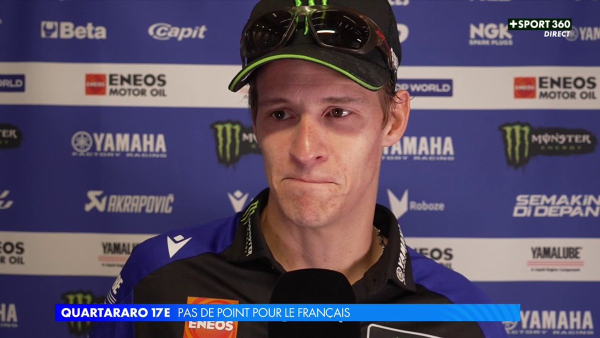 🗣️ "Ça fait une course de moins" Fabio Quartararo, 17e du GP des États-Unis, revient sur sa course à notre micro 🇫🇷 #USGP | #MotoGP