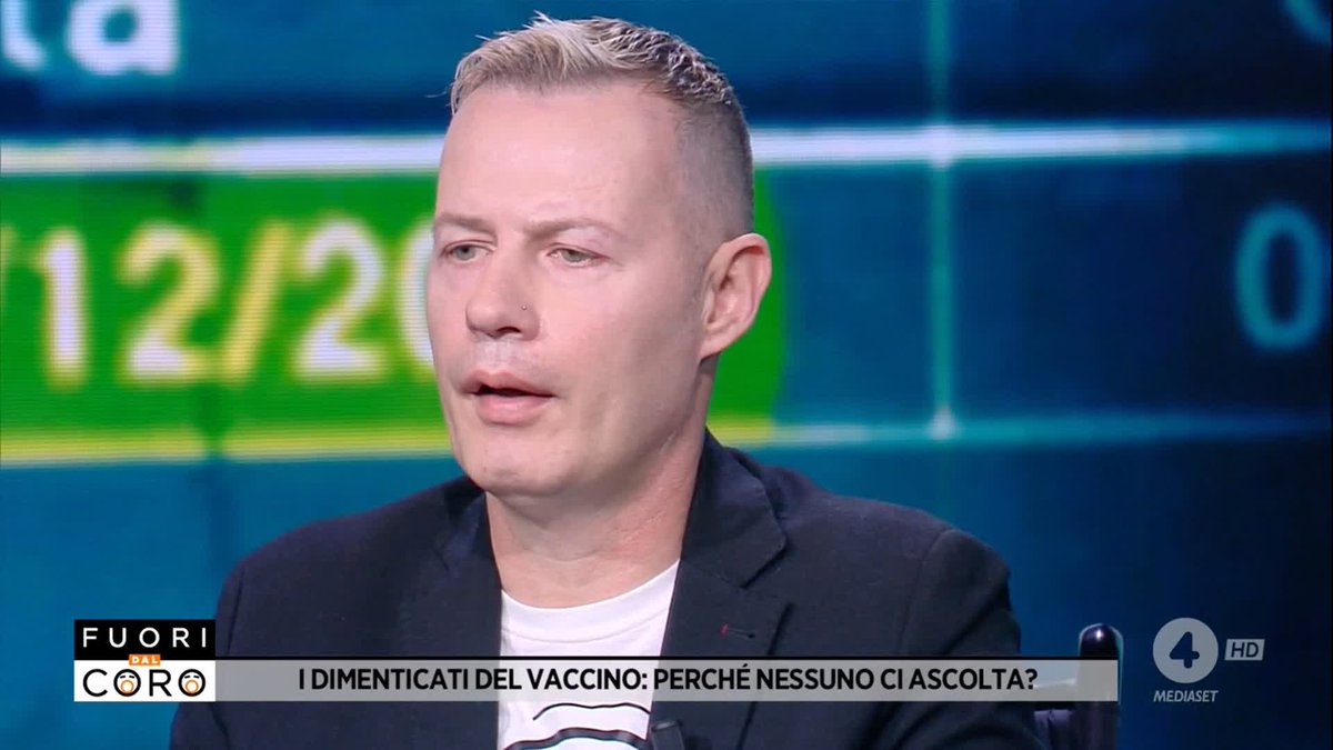 "Sono malato, deluso e deriso!" Andrea, vittima del vaccino covid, si sente dimenticato da tutti e abbandonato a se stesso. #Fuoridalcoro