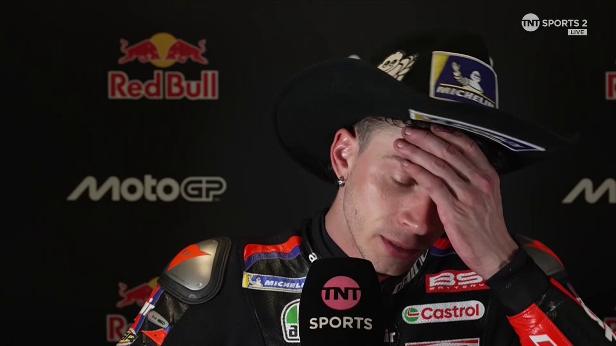 "I had to ride in a different way... I had to recover" 🥶 A very honest account of how low Bez felt yesterday and how hard he fought to make it 5 full race wins in a row ❤️ #MotoGP | #USGP | Live on TNT Sports and HBO Max