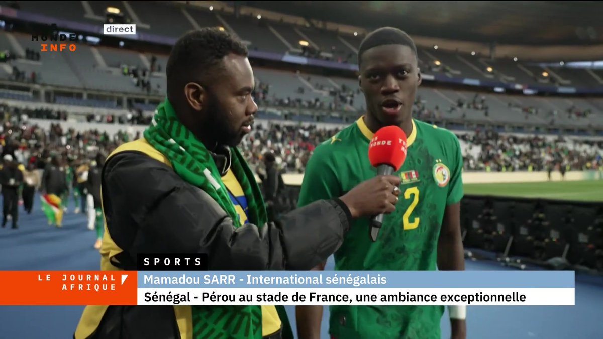 *CAF : - 🇸🇳Sénégal - 🇲🇦Maroc, Patrice Motsepe s'en remet au ⚖️TAS - Démission du SG, Veron Mosengo, *⚽🇸🇳Sénégal - Pérou, ambiance exceptionnelle *🇲🇦Maroc : la presse réagit à la présentation du 🏆trophée *⚽🇨🇩RDC - 🇯🇲Jamaique : les Léopards à un match de la CDM